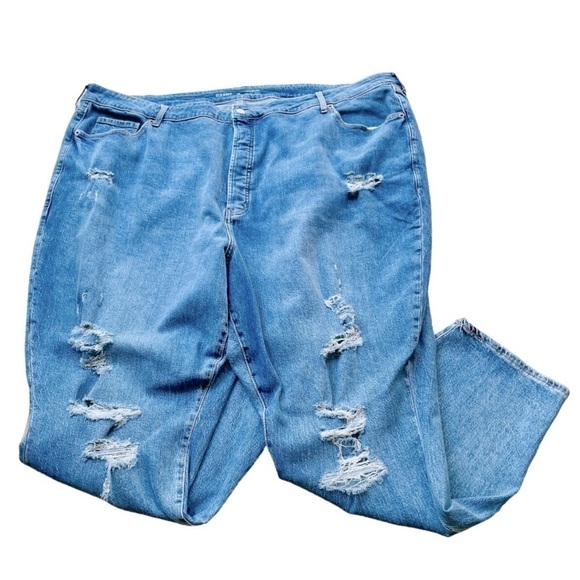 Old Navy Distressed Pop Icon Skinny Jeans Size 28 NWOT Extra High Rise - Picture 1 of 10